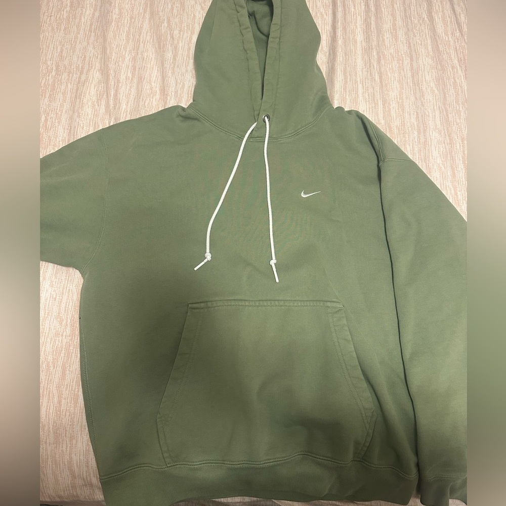 Nike army green oversized hoodie